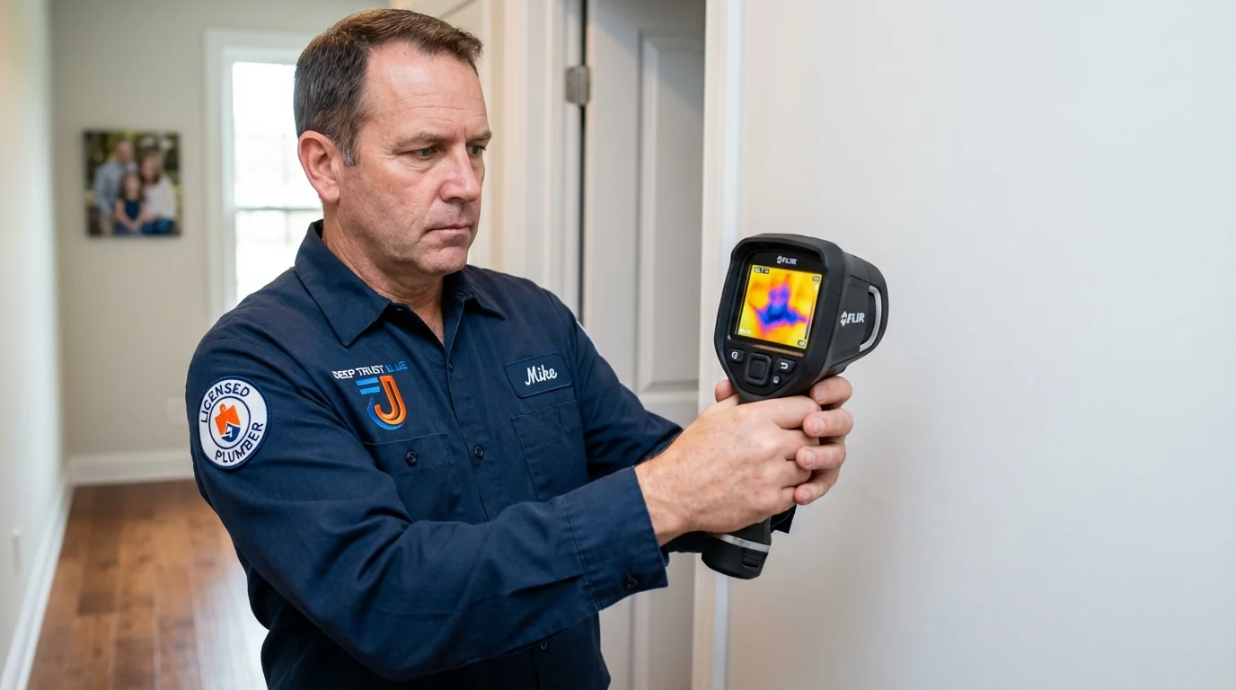 Thermal imaging leak detection by Johns Plumbing LLC in Keyes